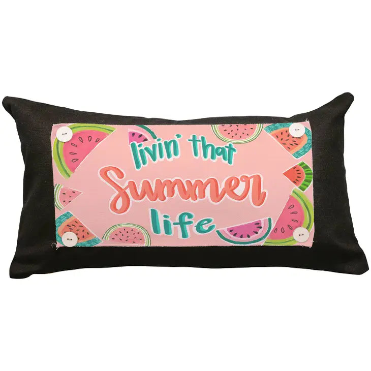 Living that Summer Life Lumbar Pillow Swap