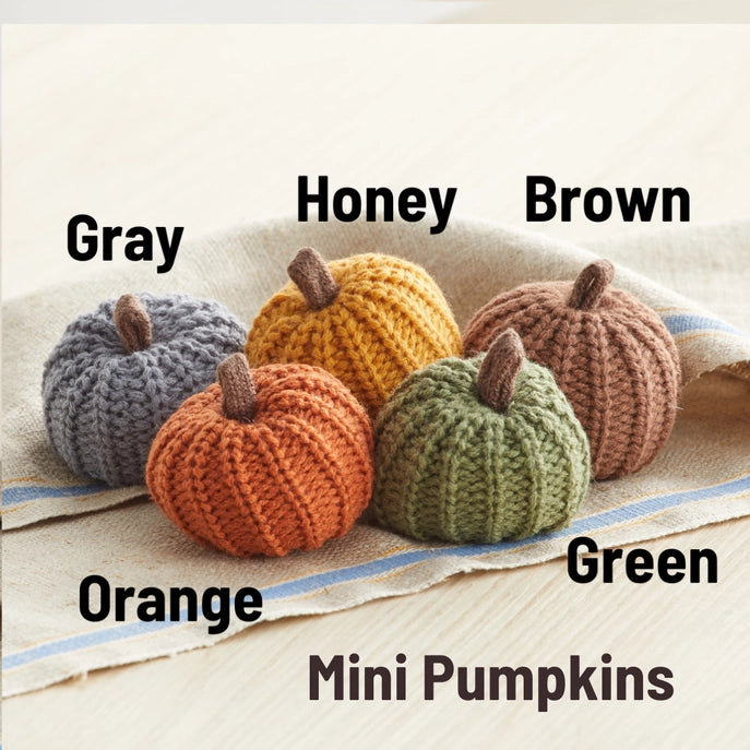 Mini Knit Pumpkin