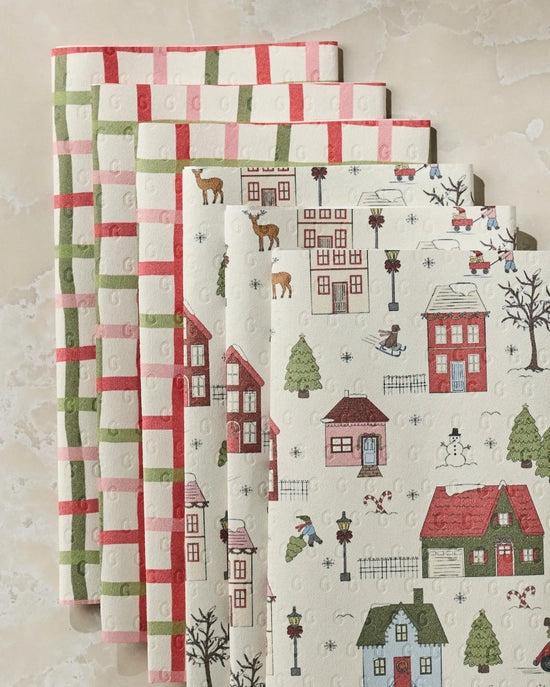 Geometry Not Paper Towel - Winter Village