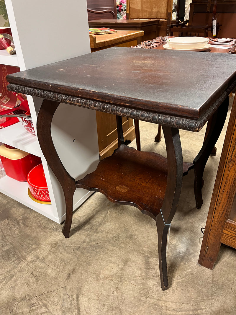 Dark Wood Parlor Table