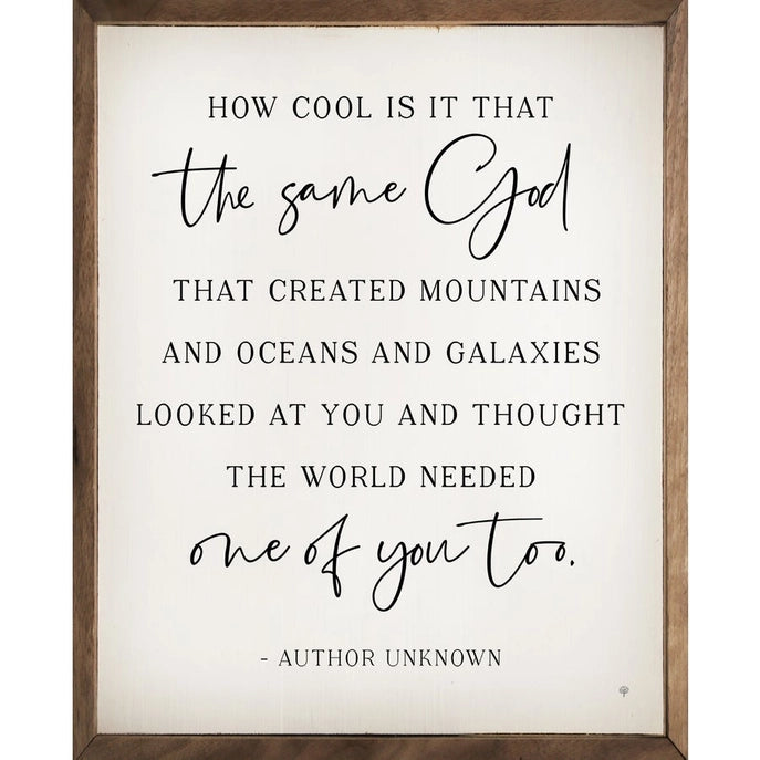 The Same God Framed Sign