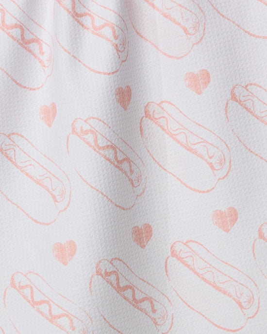 Geometry Tea Towel - Lovely Franks White