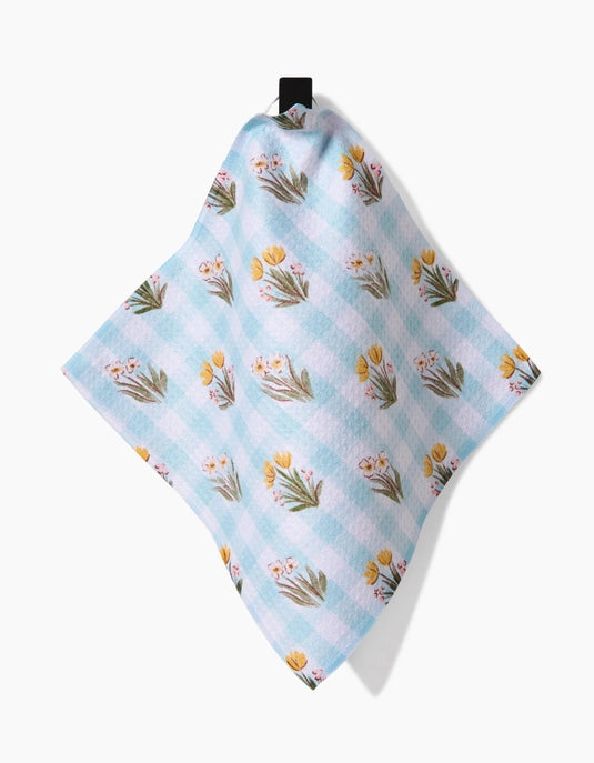 Picnic Plaid Blue Dishcloth Set