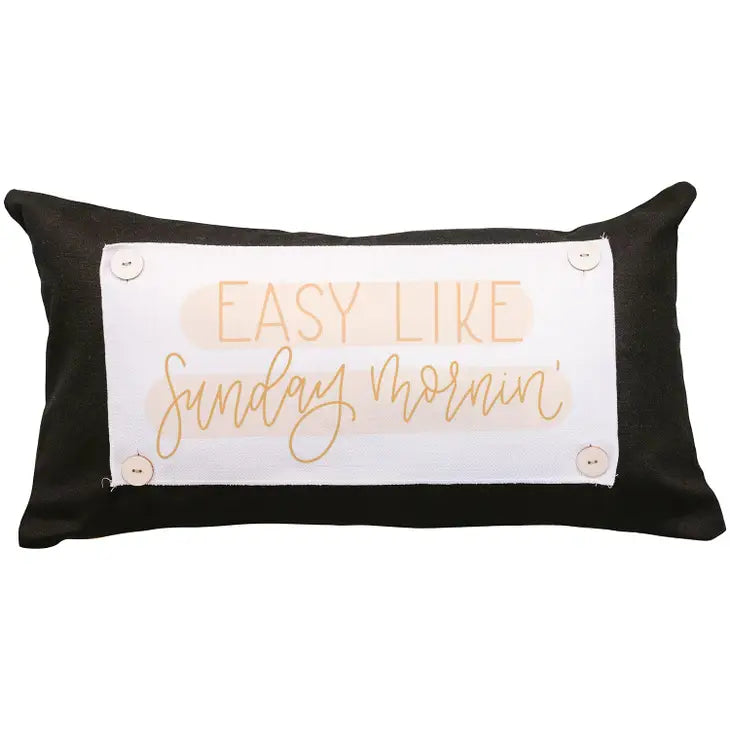 Easy Like Sunday Morning Lumbar Pillow Swap