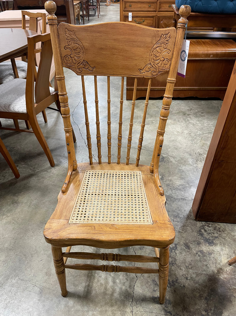 Ornate Cane Bottom Chair