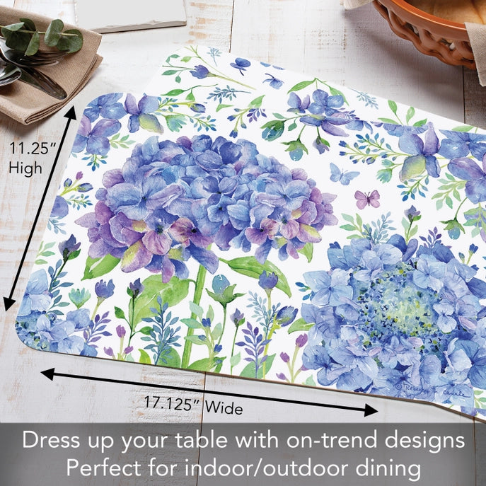 Beautiful Hydrangea Reversible Plastic Placemat