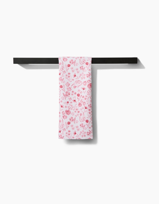 Water Floral Tea Towel