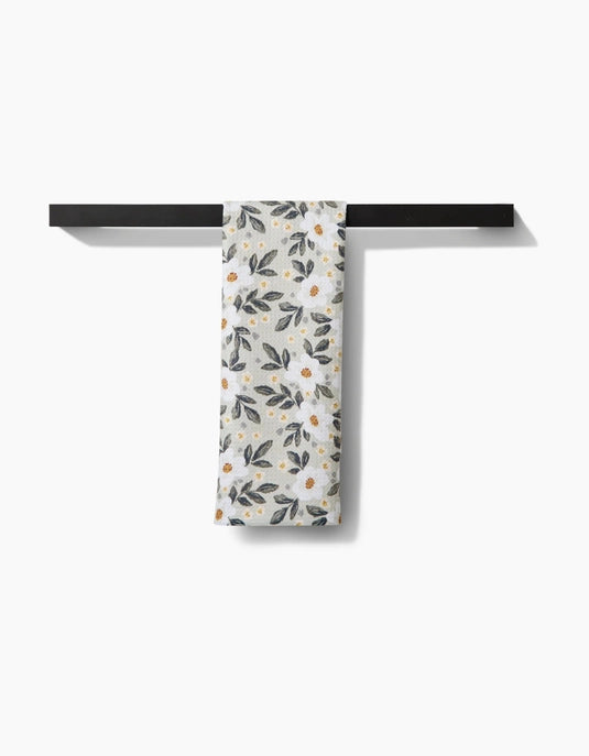 Geometry Tea Towel - Painted Spring Flowers