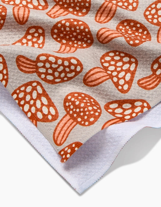 Geometry Tea Towel - Many Mushrooms