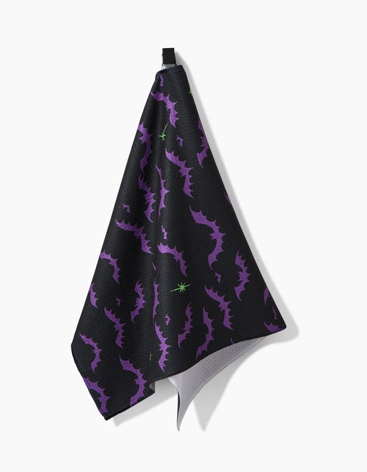 Geometry Tea Towel - Dark Night Bats