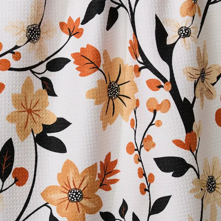 Geometry Tea Towel - Spiced Florals