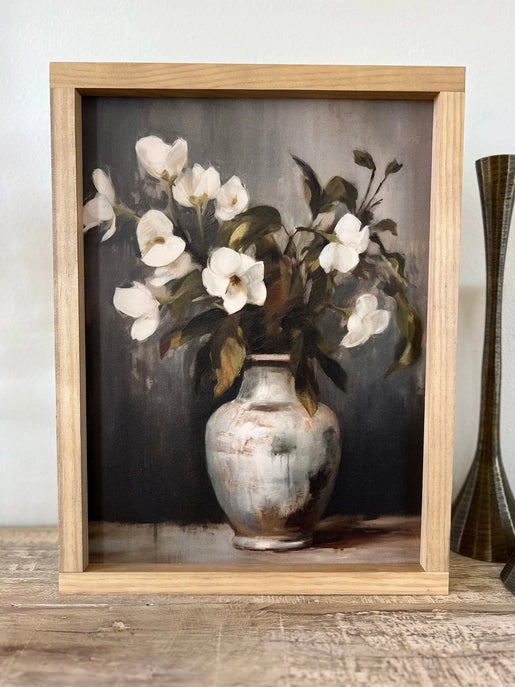 Loretta Vintage Print Framed Wall Decor