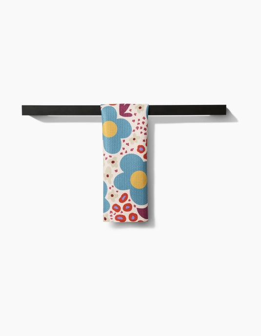 Modern Spring Floral Bar Towel
