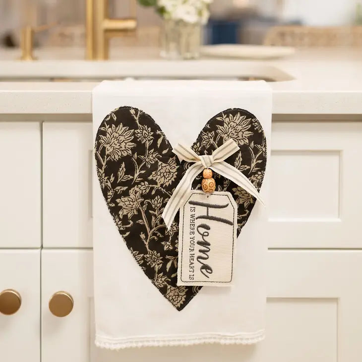 Home Is Where Your Heart Is Tea Towel