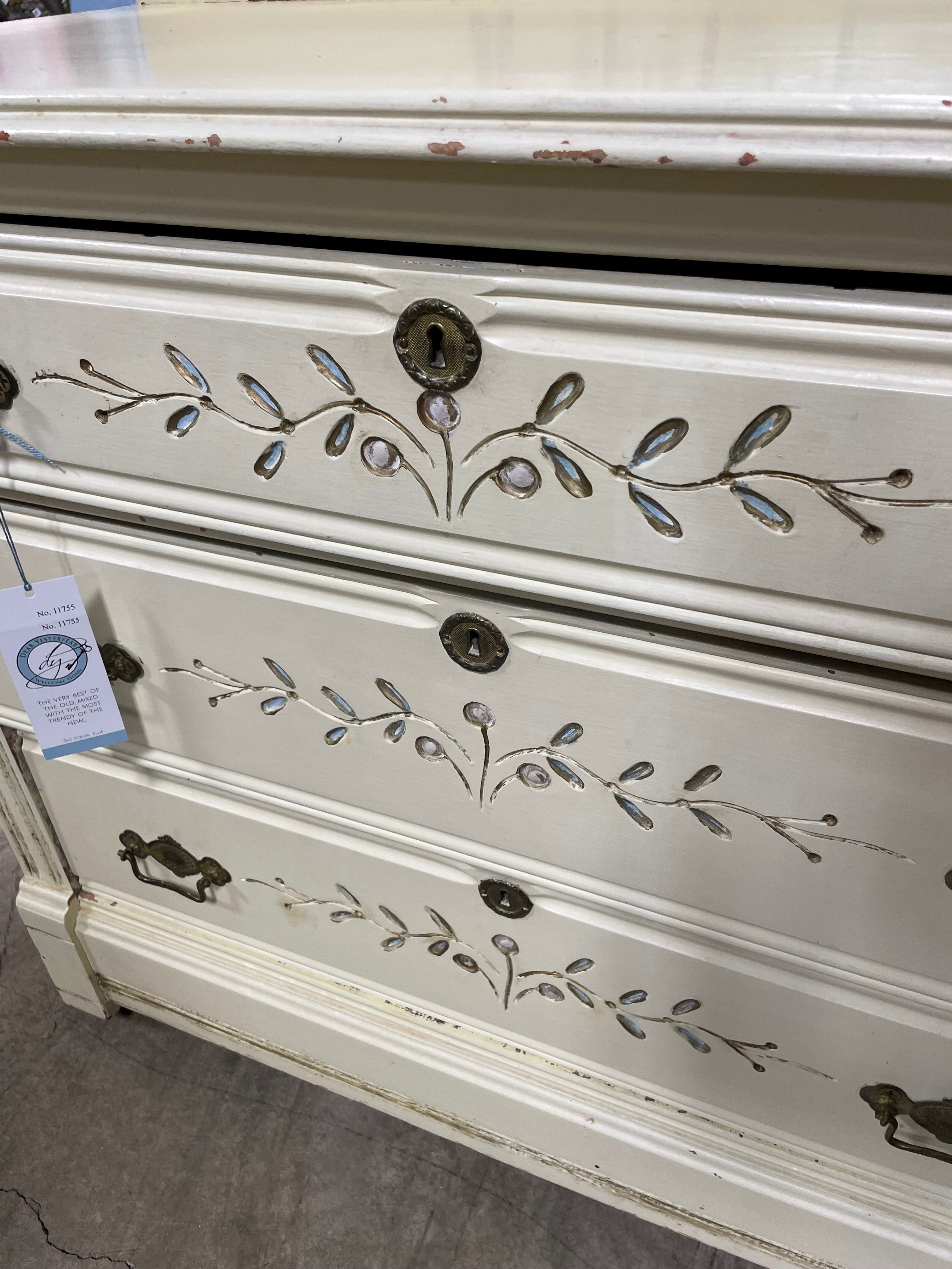 Eastlake Painted Victorian Dresser (KEY AT FRONT DESK)