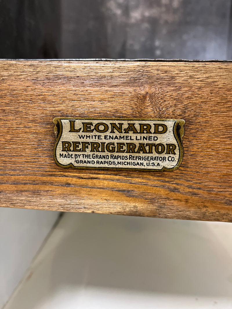 Leonard Wooden Ice Box