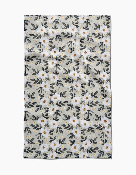 Geometry Tea Towel - Painted Spring Flowers