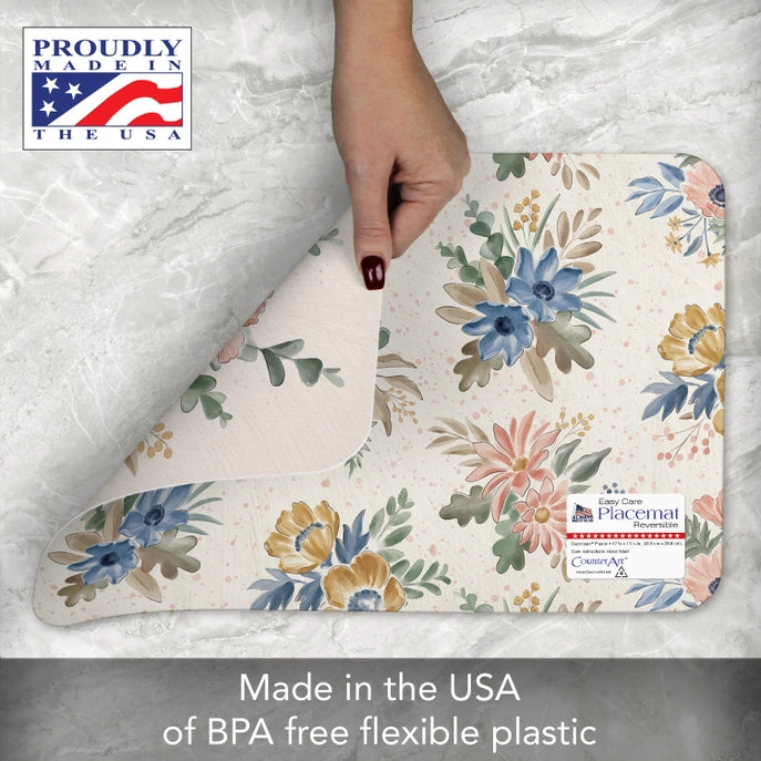 Botanical Blend Reversible Plastic Placemat