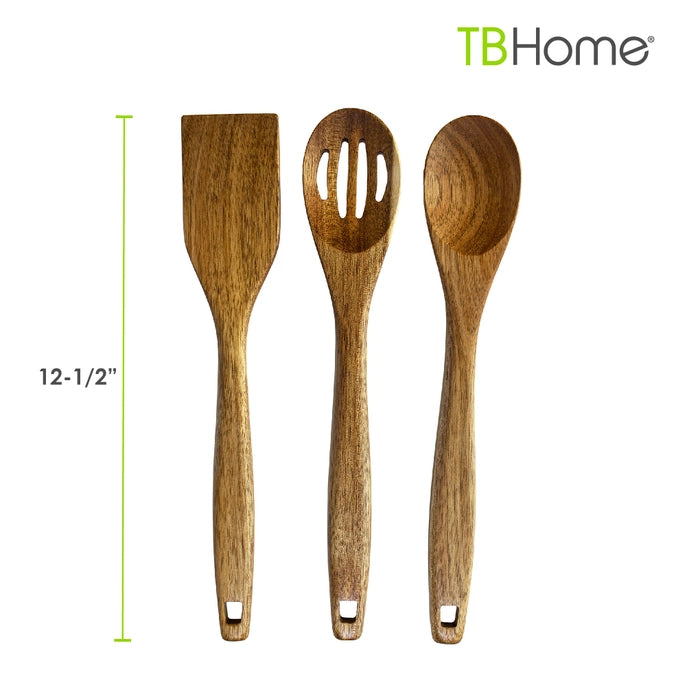 Acacia 3 Piece Utensil Set