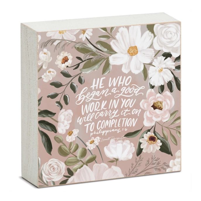 Lovely Scriptures Wood Block Sign