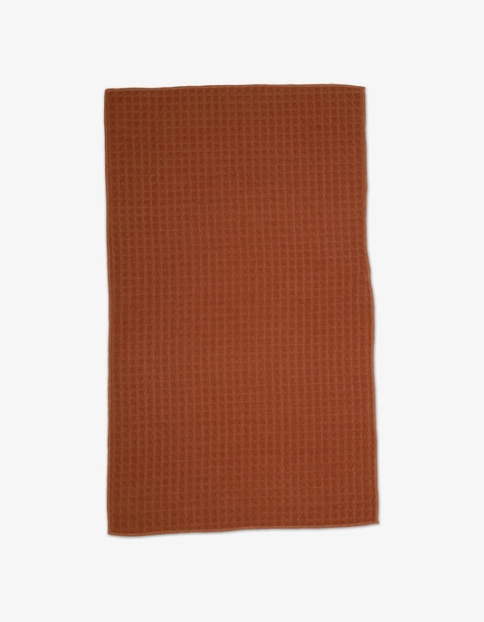Geometry Waffle Hand Towel - CLAY