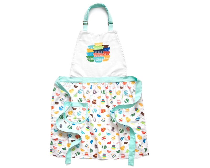 Vintage Pyrex Bowl Sparkle Cotton Apron