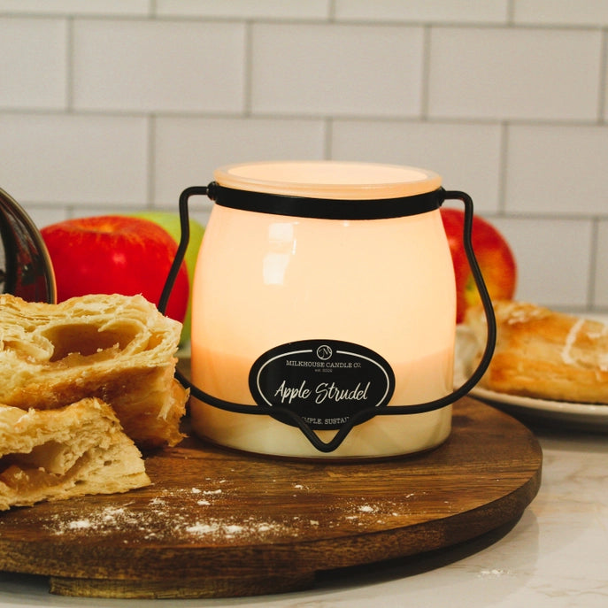 Milkhouse Butter Jar Candle - Apple Strudel