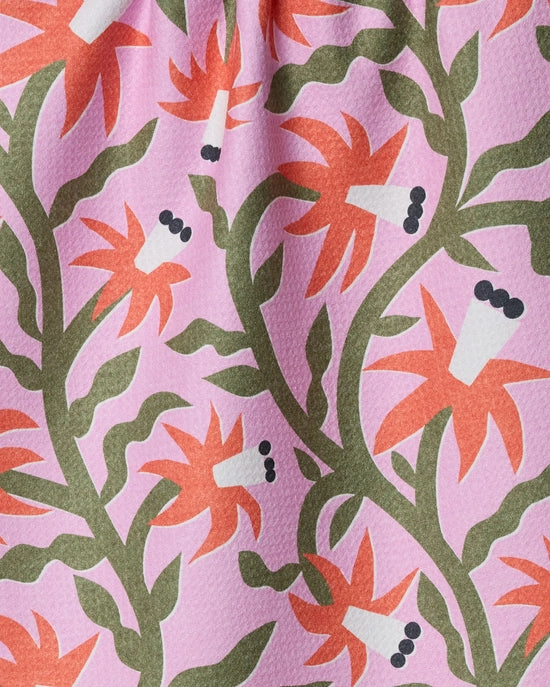 Geometry Tea Towel - Graphic Flowers