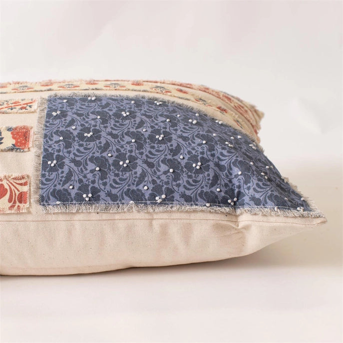 Patchwork Flag Lumbar Pillow