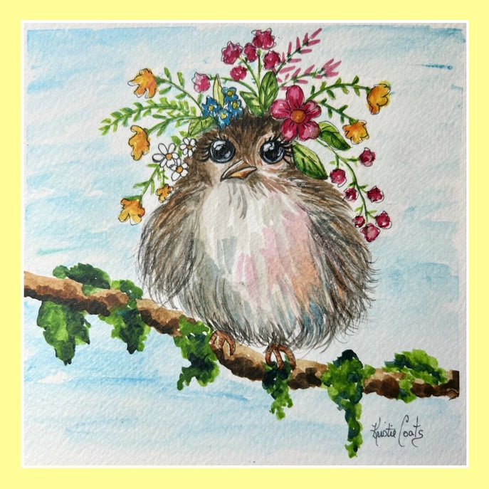 Kristies Flower Child Bird Square Swap