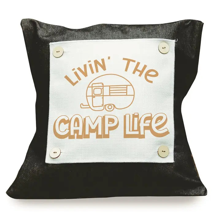 "Living the Camp Life" Square Pillow Swap