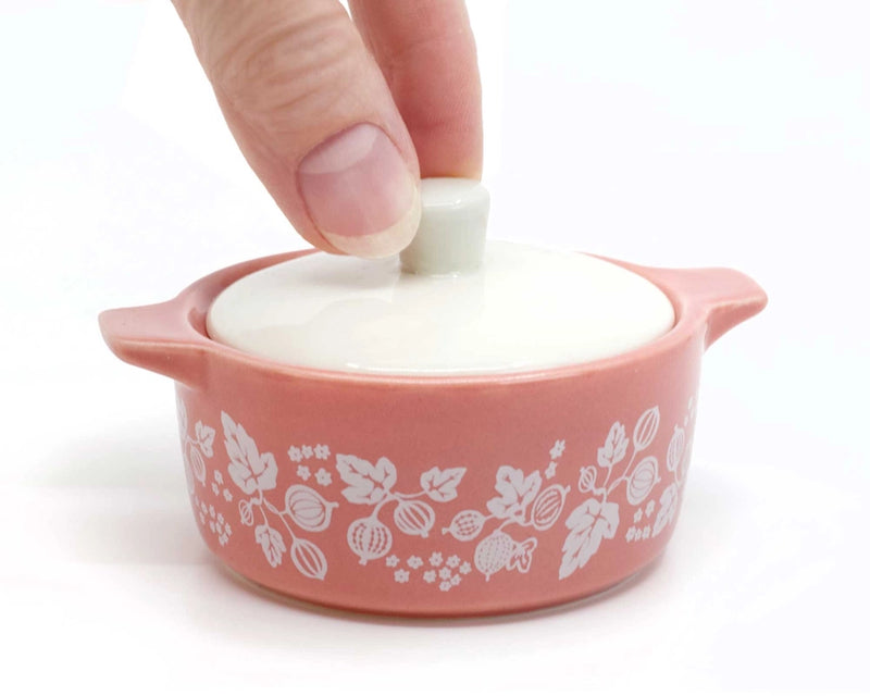 Pyrex Inspired Gooseberry Ceramic Trinket Box