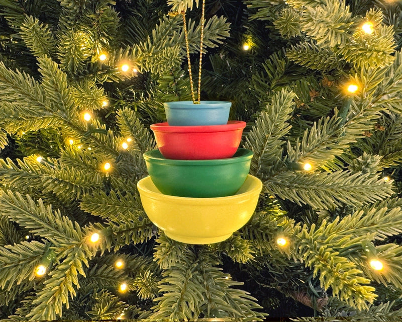 Mini Pyrex Bowl Inspired Ornamnet