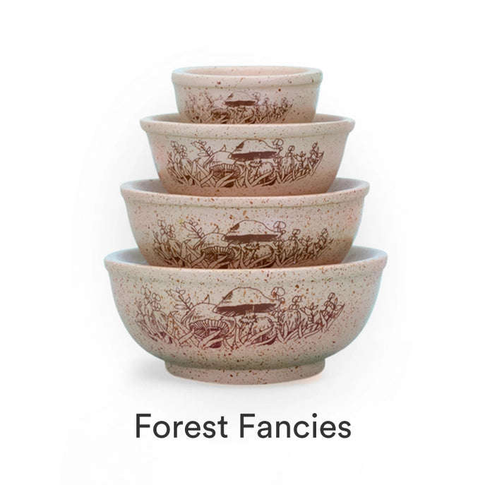 Vintage Pyrex Inspired Stackable Mini Bowls
