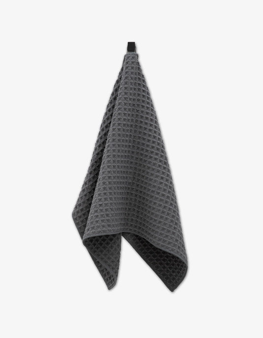 Geometry Waffle Hand Towel - CHARCOAL