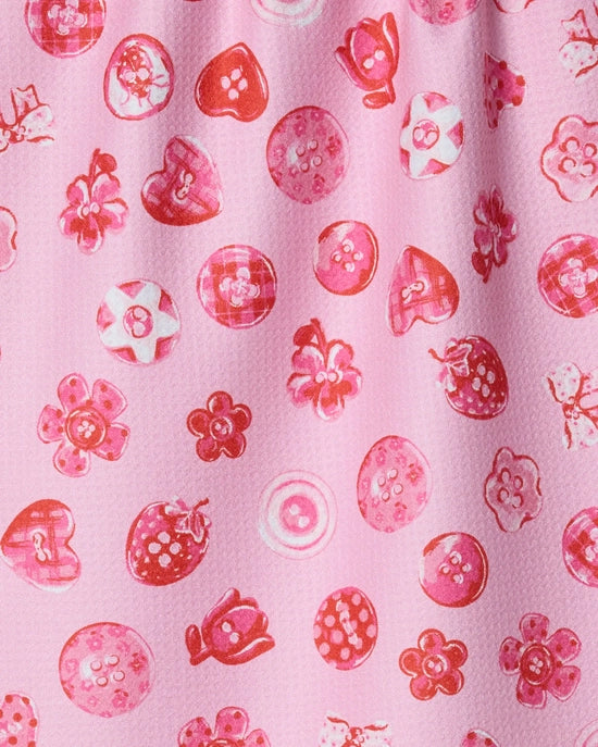 Geometry Tea Towel - Collecting Buttons