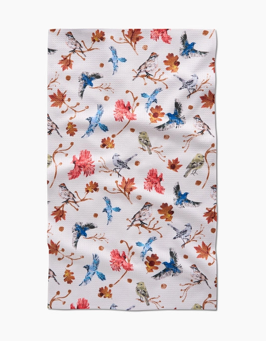 Geometry Tea Towel - Autumnal Bird Skies