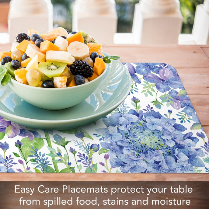 Beautiful Hydrangea Reversible Plastic Placemat