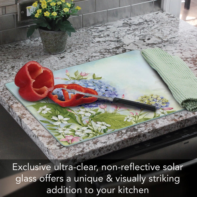 Nature's Grace 15x12 Tempered Glass Cutting Board