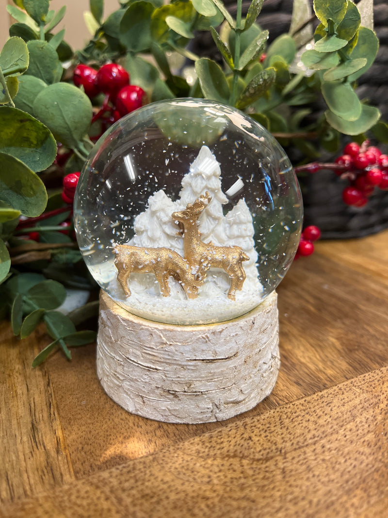 Mini Deer  / Tree Snowglobe