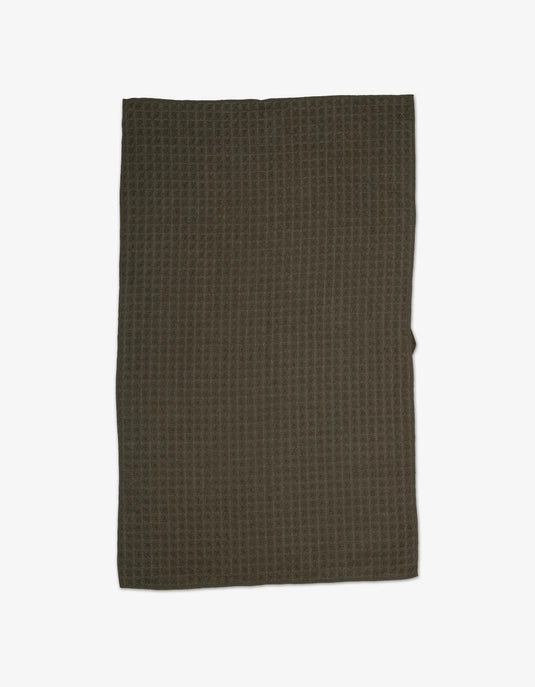 Geometry Waffle Hand Towel - FOREST