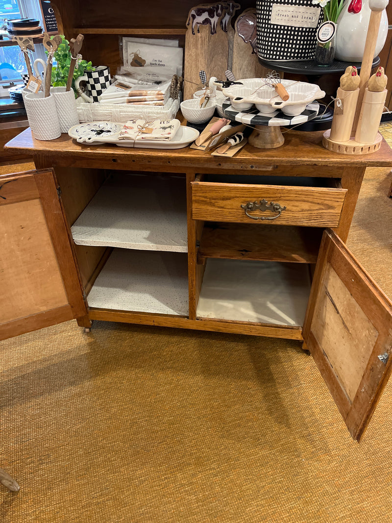 Hoosier/Sellers Style Kitchen Cabinet GLASS WINDOWS