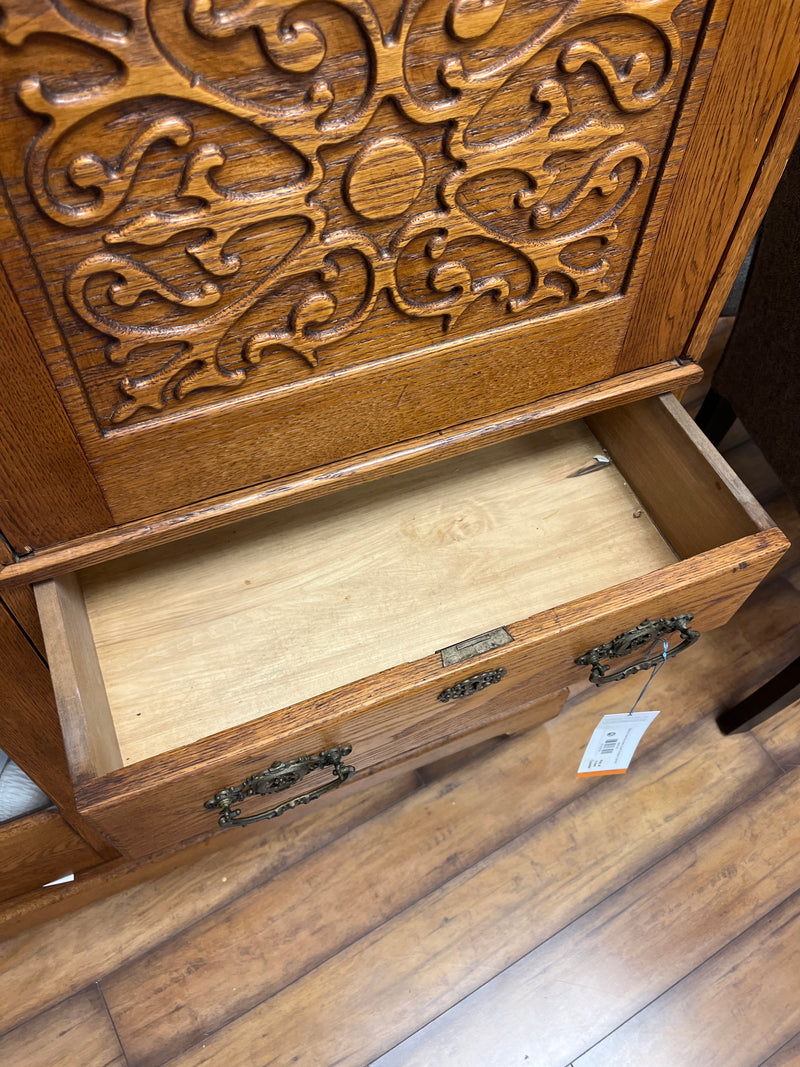 Side by Side Secretary Desk Display Cabinet