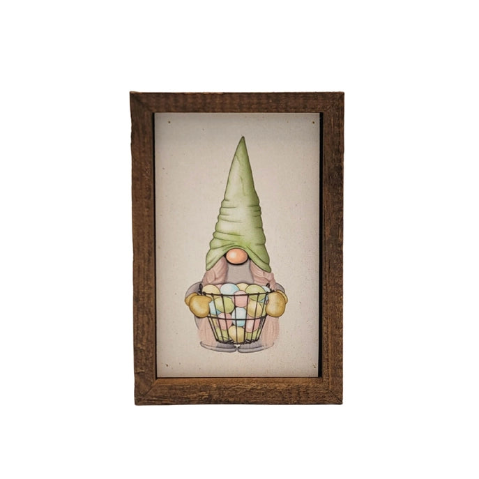4X6 Easter Basket Gnome Sign