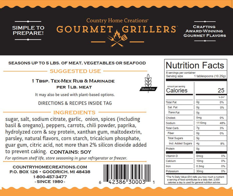 Gourmet Griller Tex-Mex Rub & Marinade
