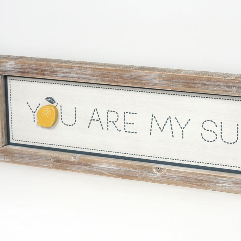 Sunshine / America Reversible Wood Frame Sign