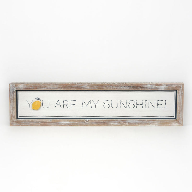 Sunshine / America Reversible Wood Frame Sign