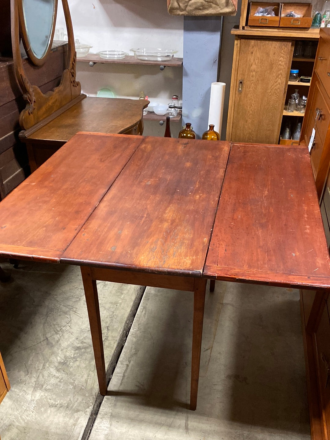 Primitive Beautiful Dropleaf Table – Dear Yesteryear