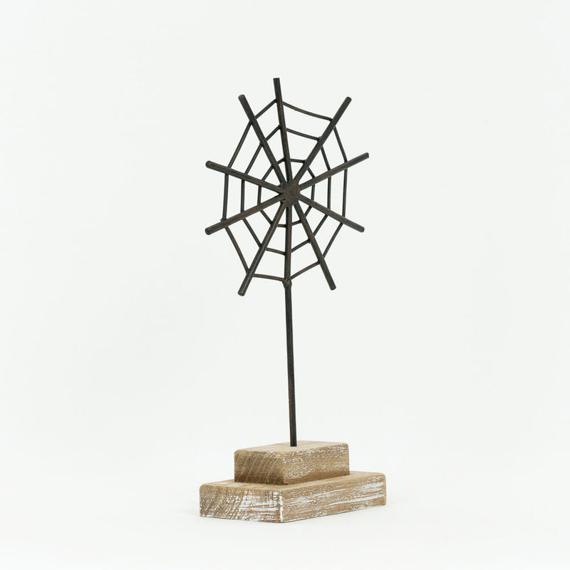 Metal Spider Web on Stand
