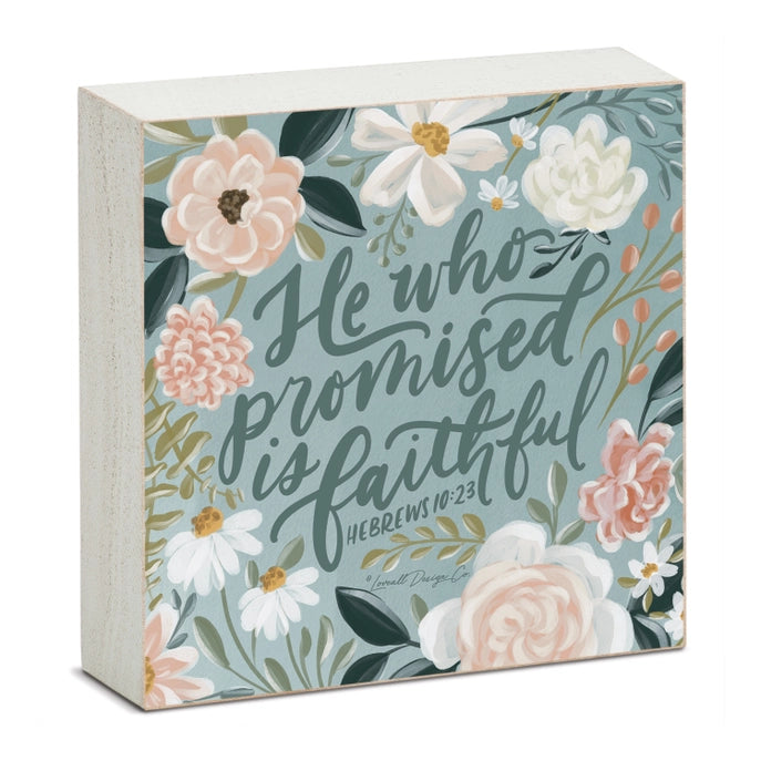 Lovely Scriptures Wood Block Sign